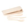 Personalise Bamboo Fiber Cutlery Set with Logo | Eco Gifts