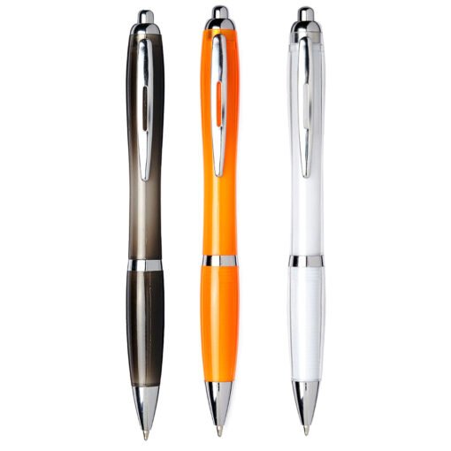 Personalise Nash Recycled PET Ballpoint Pen - Blue Ink with Logo | Eco Gifts