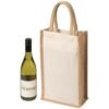 Personalise Two Bottle Canvas Wine Carrier with Logo | Eco Gifts