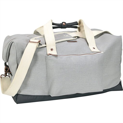 Personalise Cutter & Buck® 19" Cotton Weekender Duffel with Logo | Eco Gifts