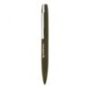 Nespresso-branded brown ballpoint pen with chrome clip