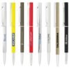 Assorted branded pens in various colours and designs