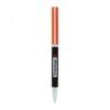 Orange and black branded ballpoint pen