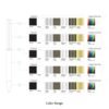 Color range chart with standard and customizable options