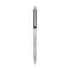 Silver SCALPA pen with clear body and black text