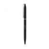 Elegant black designer ballpoint pen on white background