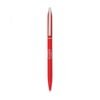 Red Clarins branded slim ballpoint pen