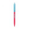 Pink retractable ballpoint pen with silver clip