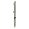 Beige stylus pen with black details and clip