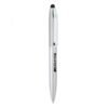 Silver AMG-branded pen with clip and stylus top