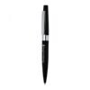 Black promotional ballpoint pen with silver accents
