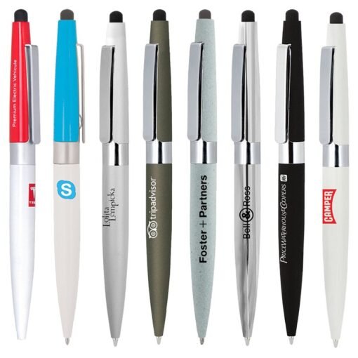 Assorted branded promotional pens