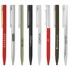 Assorted branded pens in various colours