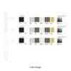 Color range chart with three customization levels.