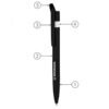 Labeled black Honda branded stylus pen