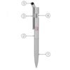 Audi branded silver multi-function pen with stylus