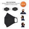 Custom Reusable 3 Layer Cotton Mask with Logo