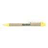 Yellow and beige Gentner branded retractable pen
