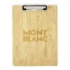 Montblanc logo on bamboo clipboard