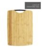 Uber Eats logo on bamboo board with handle