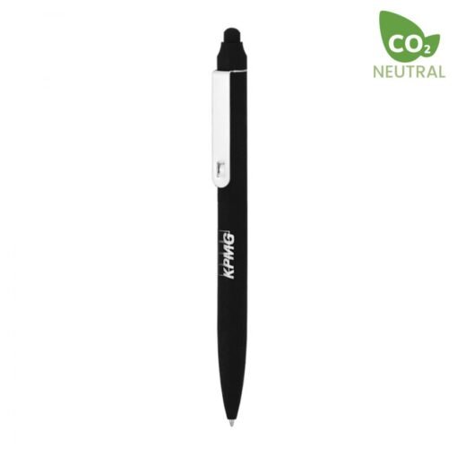 Black eco-friendly KPMG branded pen, CO2 neutral