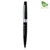 CO2 neutral black retractable ballpoint pen