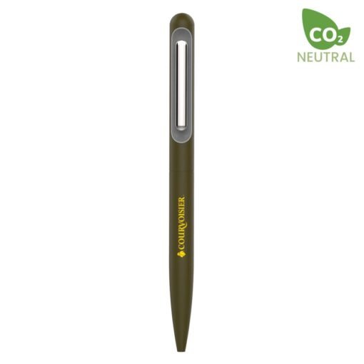 Green CO2 neutral branded ballpoint pen