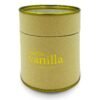 Vanilla scented candle in eco-friendly brown container